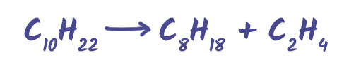 Cracking Crude oil Equation