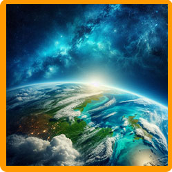 View of Earth from space