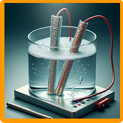 Electrolysis experiment setup