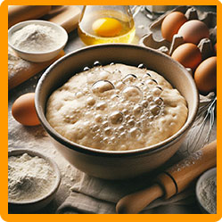 Bowl of flour filamenting