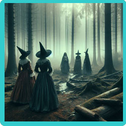 Witches in a forest